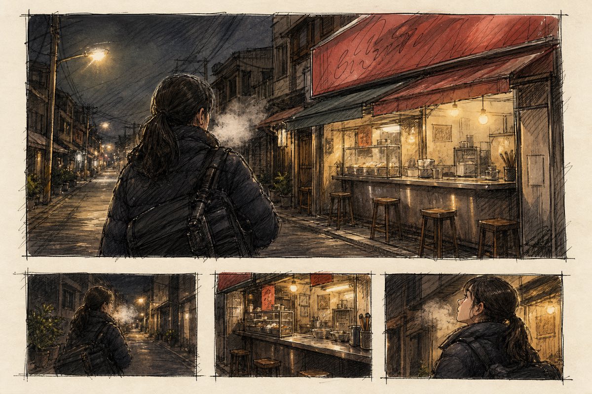 第 1 個畫面的分鏡插圖